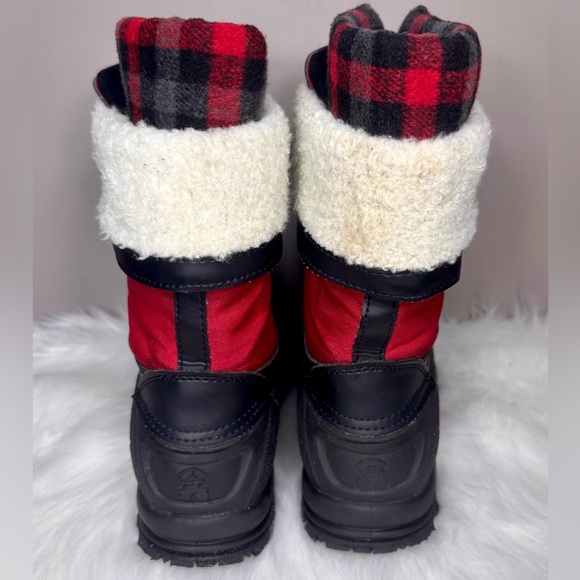 KAMIK Red & Black Plaid Cuff Boots - Picture 4 of 9